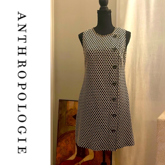 Anthropologie Dresses & Skirts - ANTHROPOLOGIE Tabitha Retro Knit Tweed Mini Dress